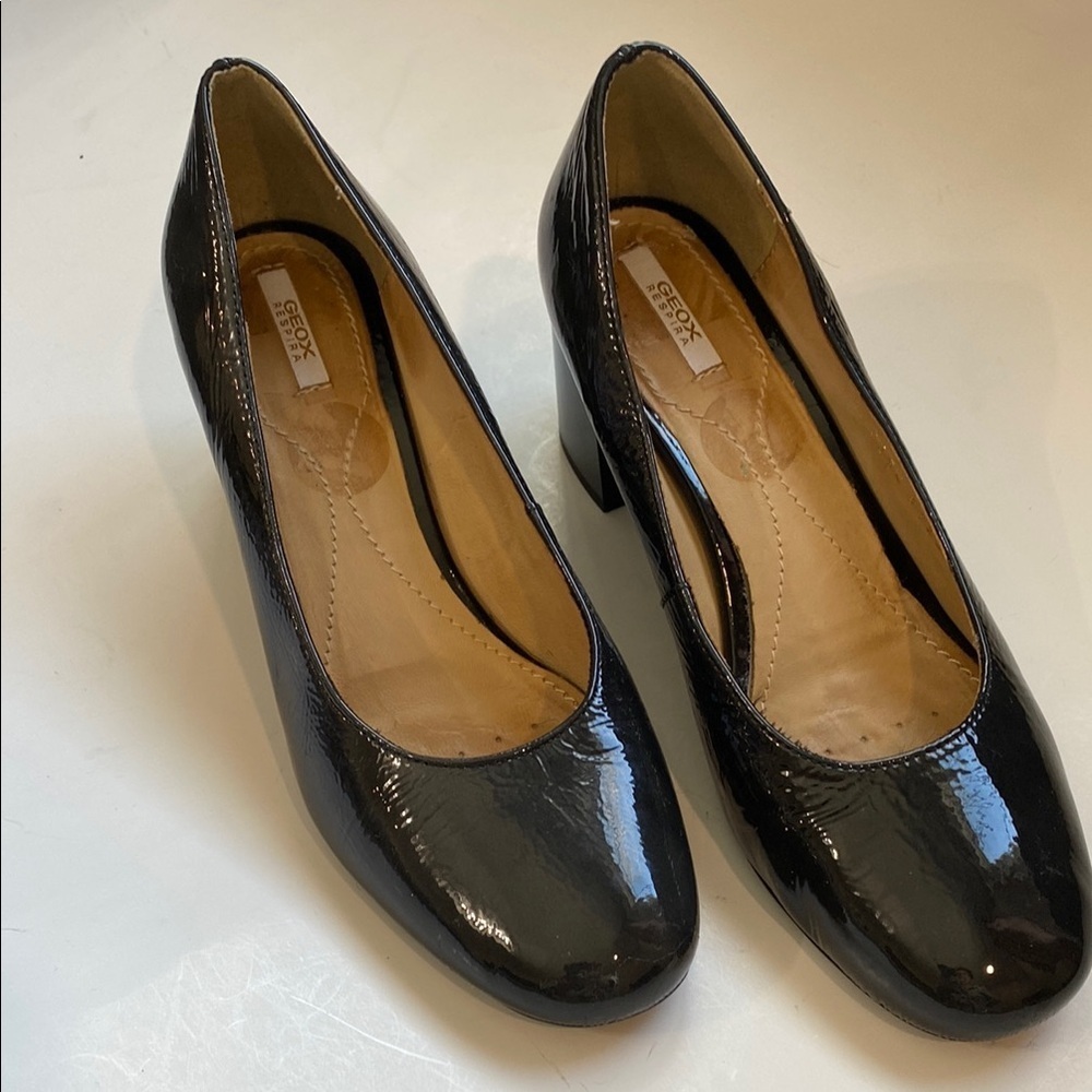 Geox Respira mid heel shoes Dark Grey Size 36.5 - Picture 2 of 14